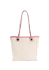 Mini Deauville, &pound;1,500, Handbags, Pink/White, Canvas, Back view